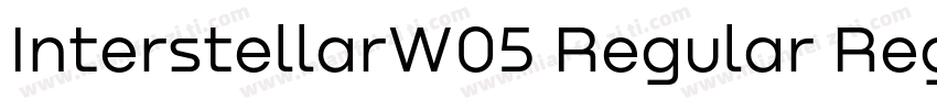 InterstellarW05 Regular Regular字体转换